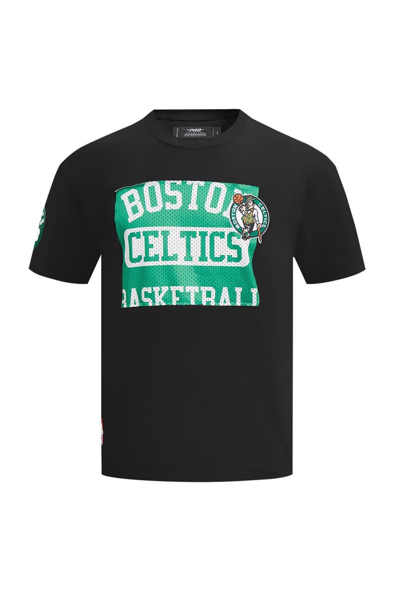 Men's Pro Standard Black Boston Celtics Made To Play Drop Shoulder T-Shirt, Alternate, color, Black
