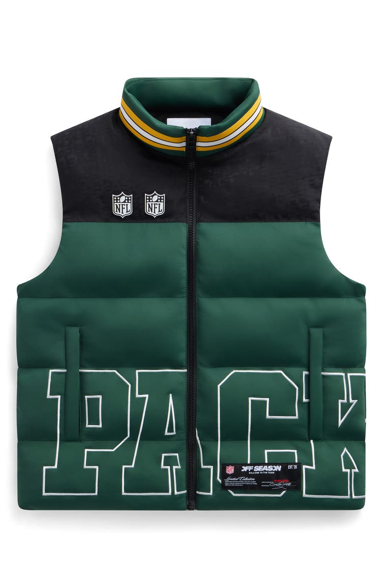 Off Season Unisex Team Puffer Vest, Main, color, Packers