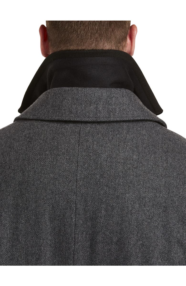 Calvin Klein Herringbone Zale Overcoat, Alternate, color, Grey