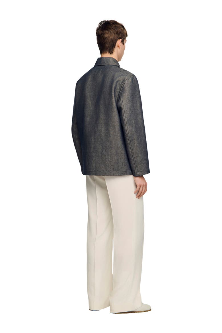 Denim-effect worker jacket, Alternate, color, Denim