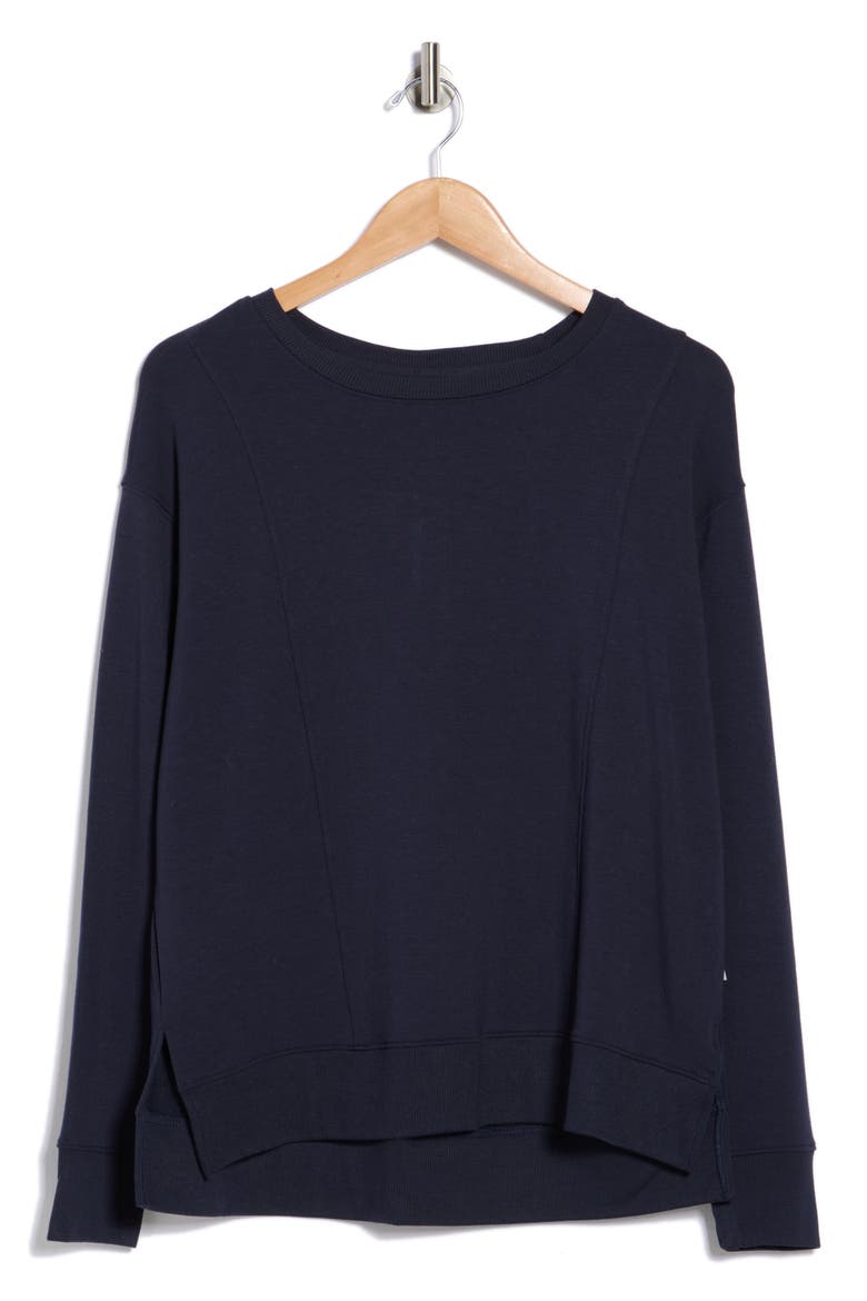 Maisha Long Sleeve Pullover Sweater, Alternate, color, TOTAL ECLIPSE