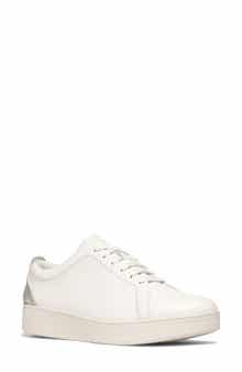 Rally Crystal Backtab Leather Sneaker