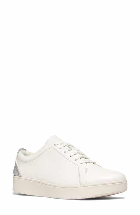 FitFlop Rally Crystal Backtab Leather Sneaker