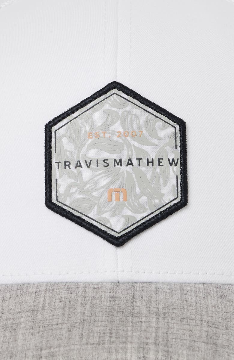 TravisMathew Full Passport Snapback Baseball Cap, Alternate, color, White