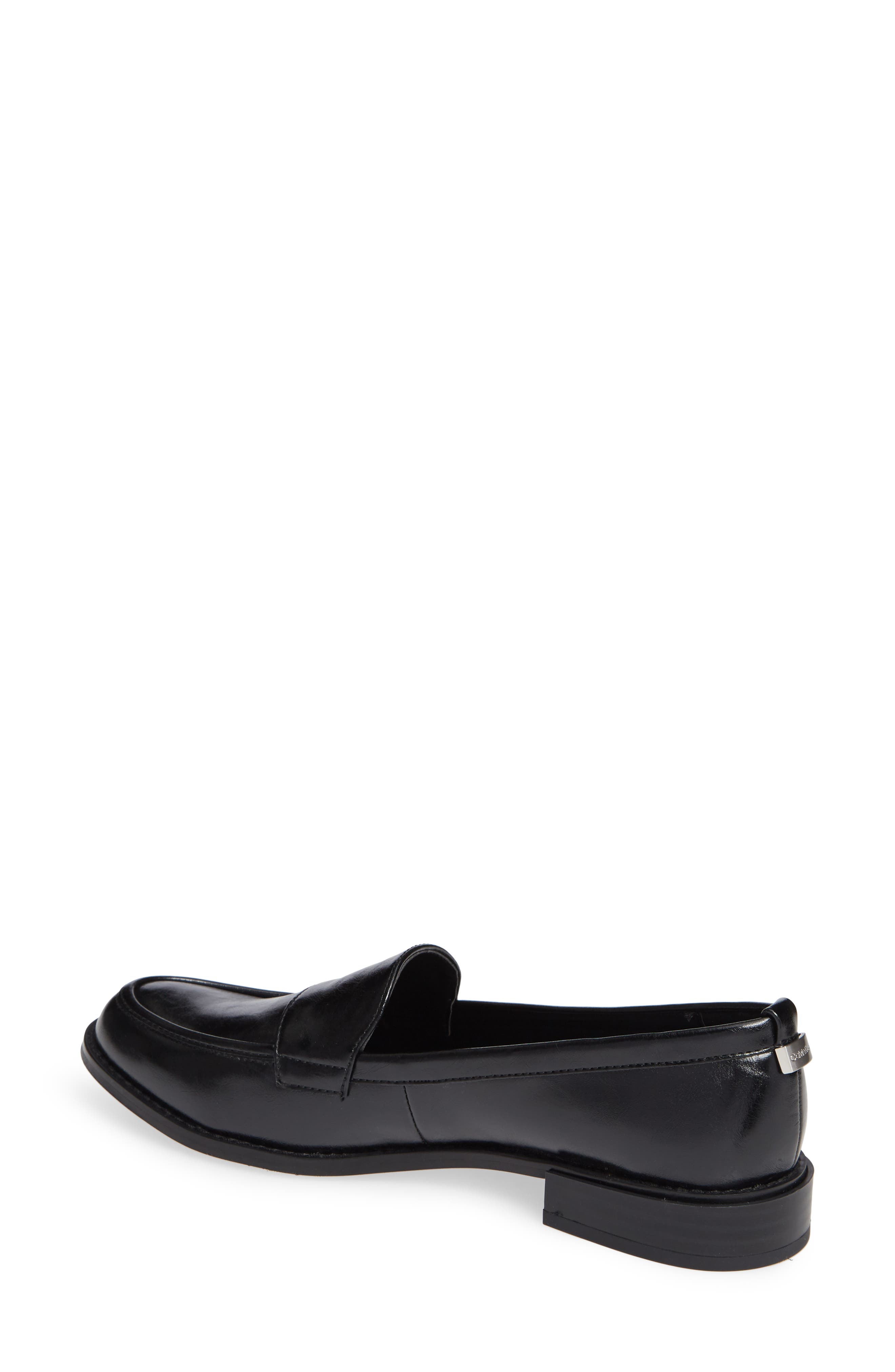 Amaya Loafer, Alternate, color, BLACK FAUX LEATHER