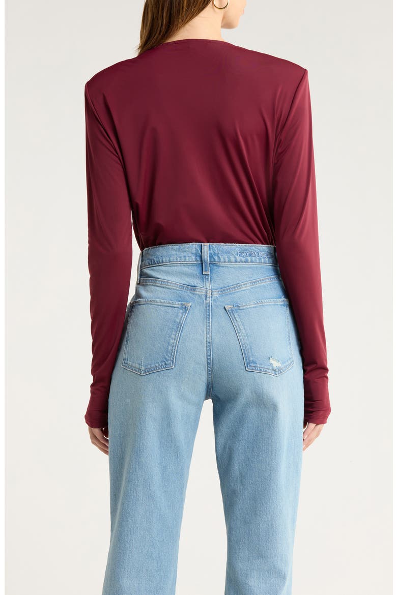 The Slinky Date Bodysuit, Alternate, color, VINO