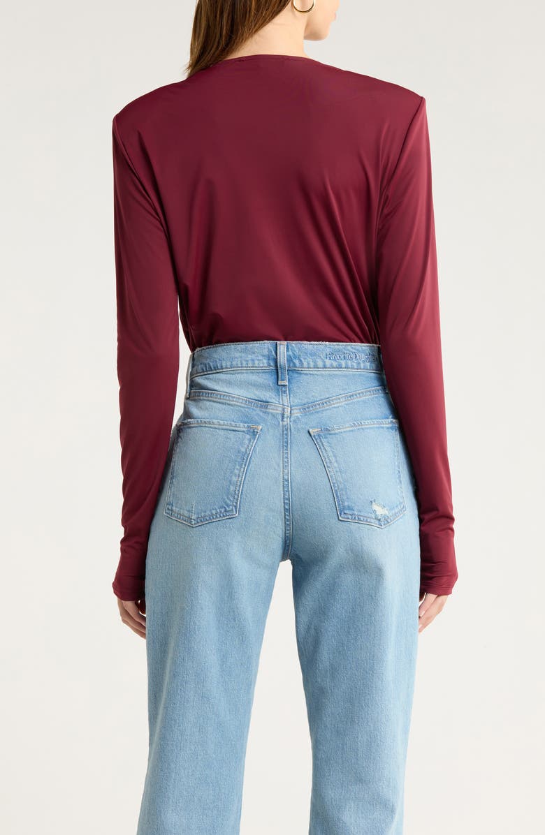 Favorite Daughter The Slinky Date Bodysuit, Alternate, color, Vino