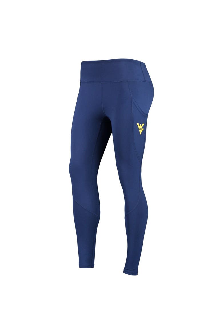 Women's ZooZatz Navy West Virginia Mountaineers Pocketed Leggings, Alternate, color, Navy