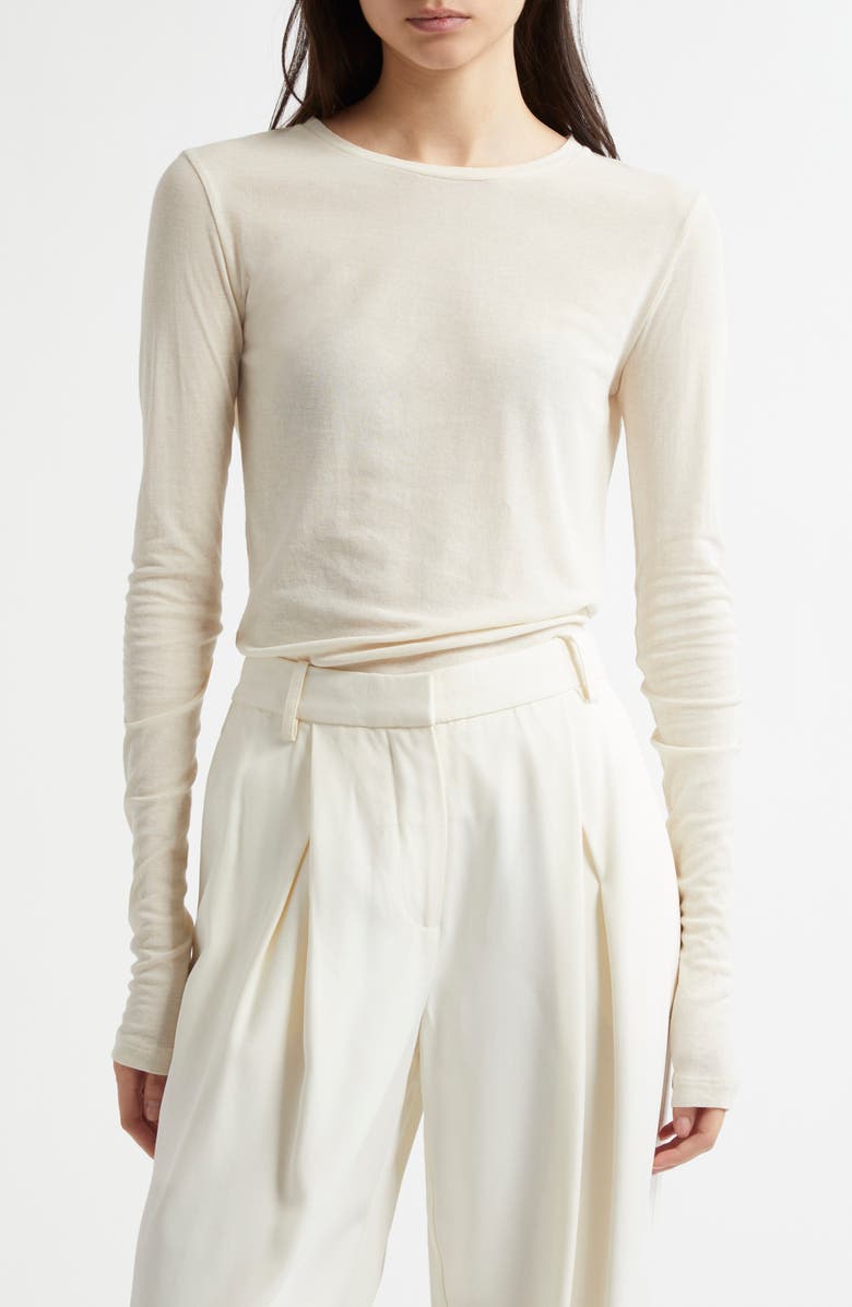 Weekend Max Mara Vistola Long Sleeve Cotton Knit Top, Main, color,