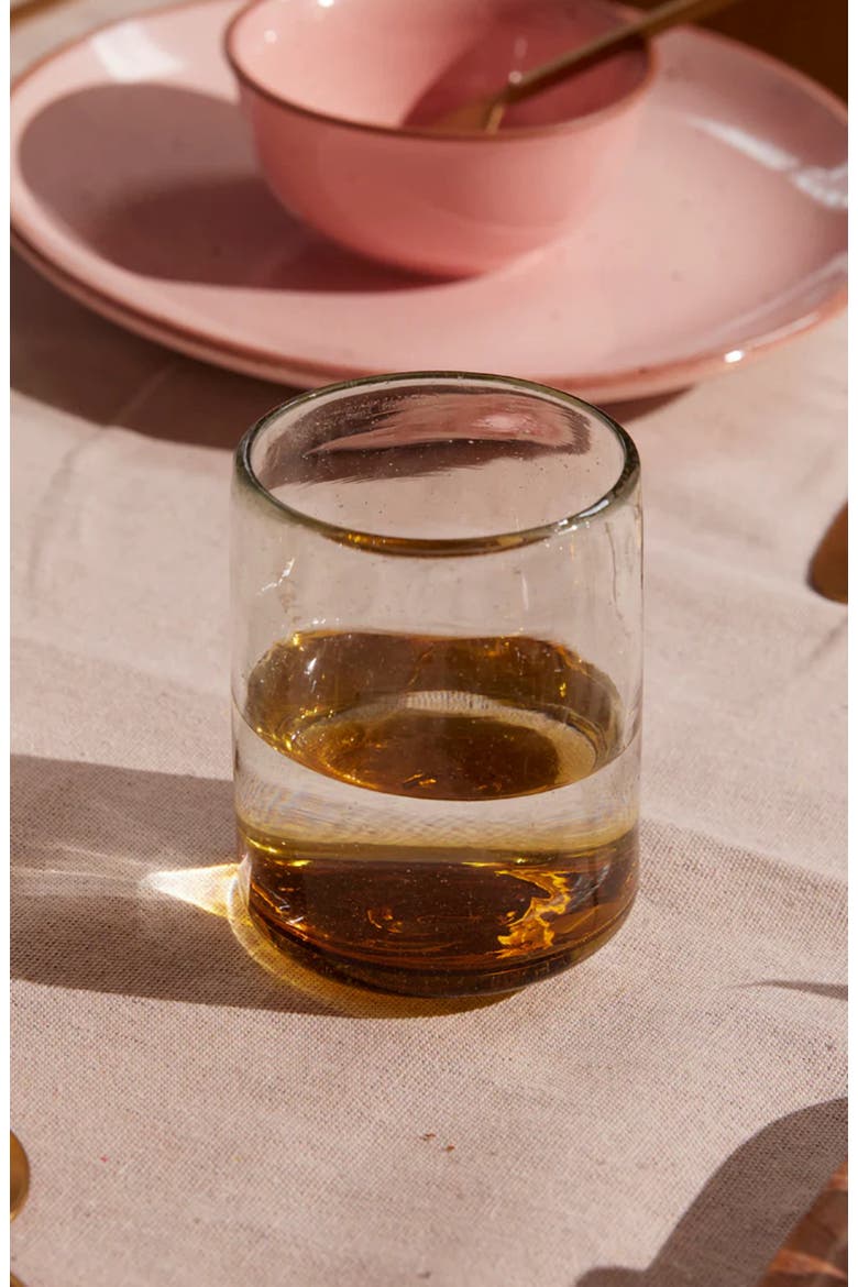 Sofia Ombre Effect Glass - Set of 4, Alternate, color, Clear & Amber