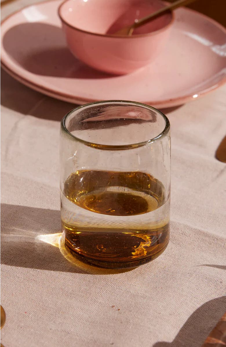 Meso Goods Sofia Ombre Effect Glass - Set of 4, Alternate, color, Clear & Amber