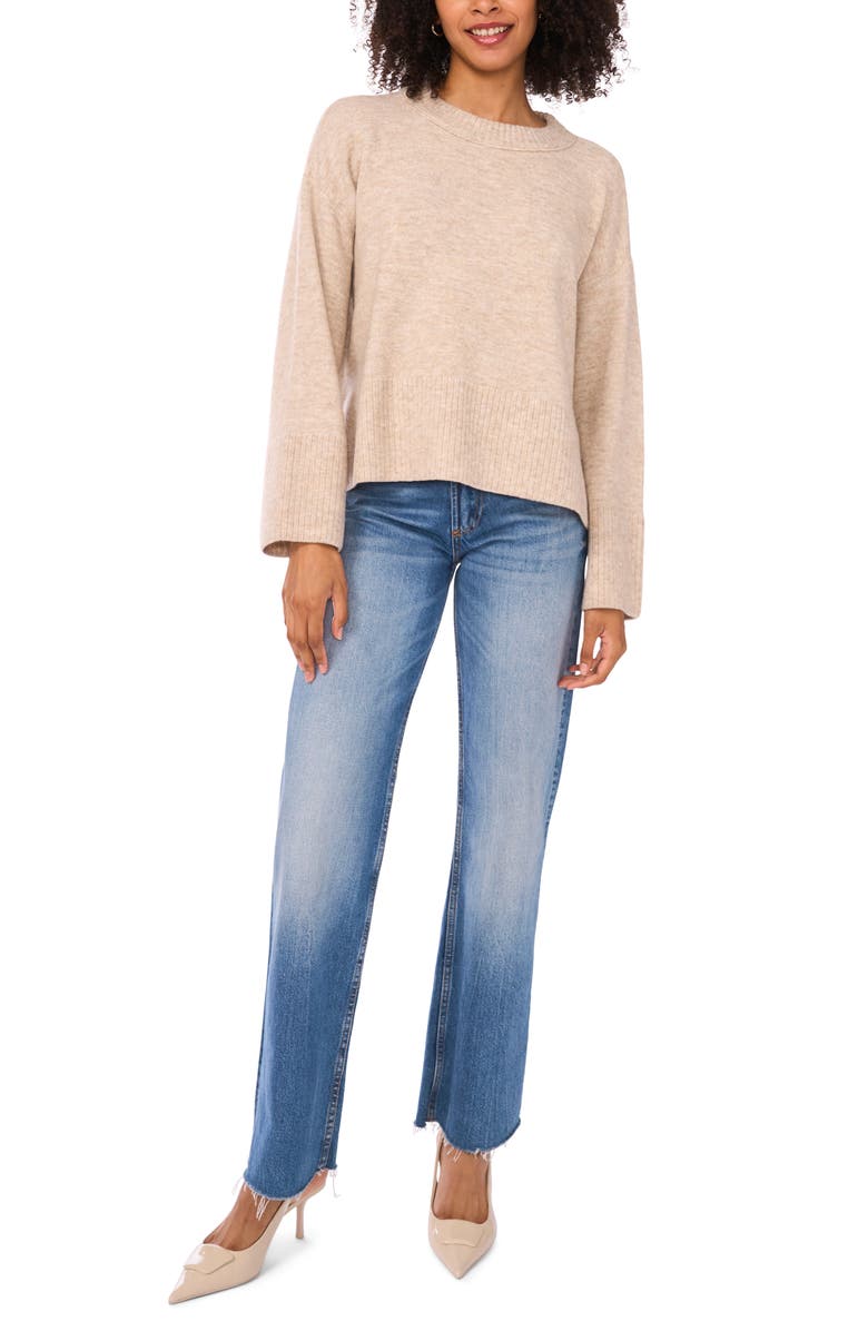 Vince Camuto Relaxed Crewneck Sweater, Alternate, color, Oatmeal