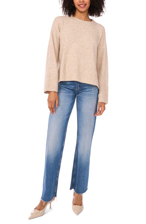 Vince Camuto Relaxed Crewneck Sweater In Neutral