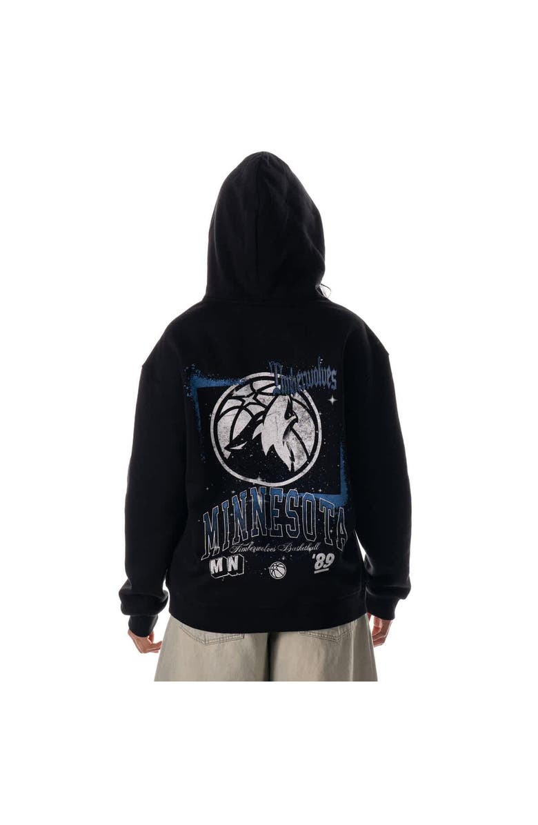 THE WILD COLLECTIVE Unisex The Wild Collective Black Minnesota Timberwolves Splatter Premium Hoodie, Alternate, color, Black