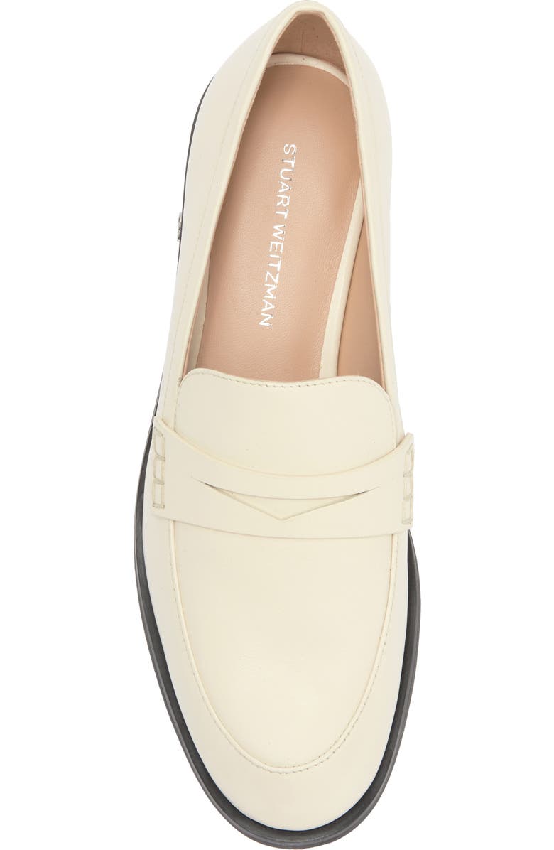 Stuart Weitzman Emi Penny Loafer, Alternate, color, Chalk