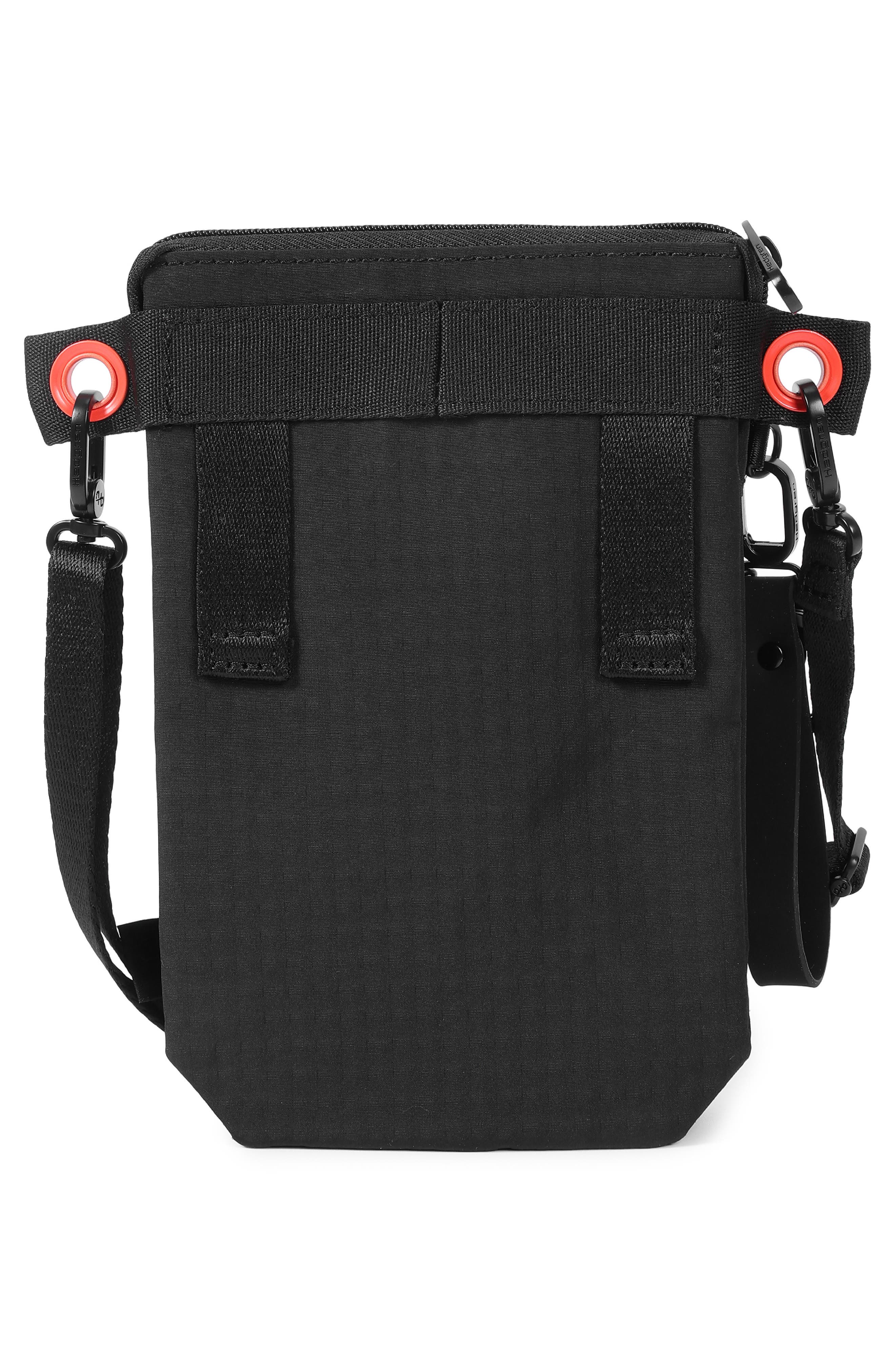 OTU Vertical RFID Crossbody Bag, Alternate, color, BLACK/ BLACK