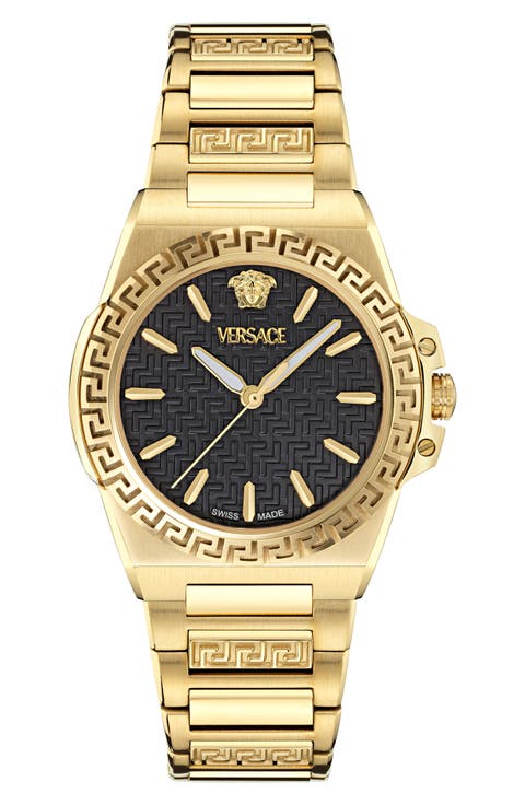Greca Reaction Bracelet Watch, 38mm