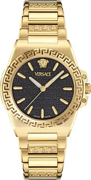 Versace Greca Reaction Bracelet Watch, 38mm