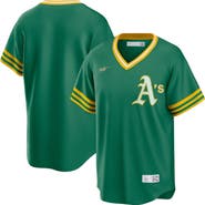Nike Men's Nike Kelly Green Oakland Athletics Road Cooperstown Collection Team Jersey