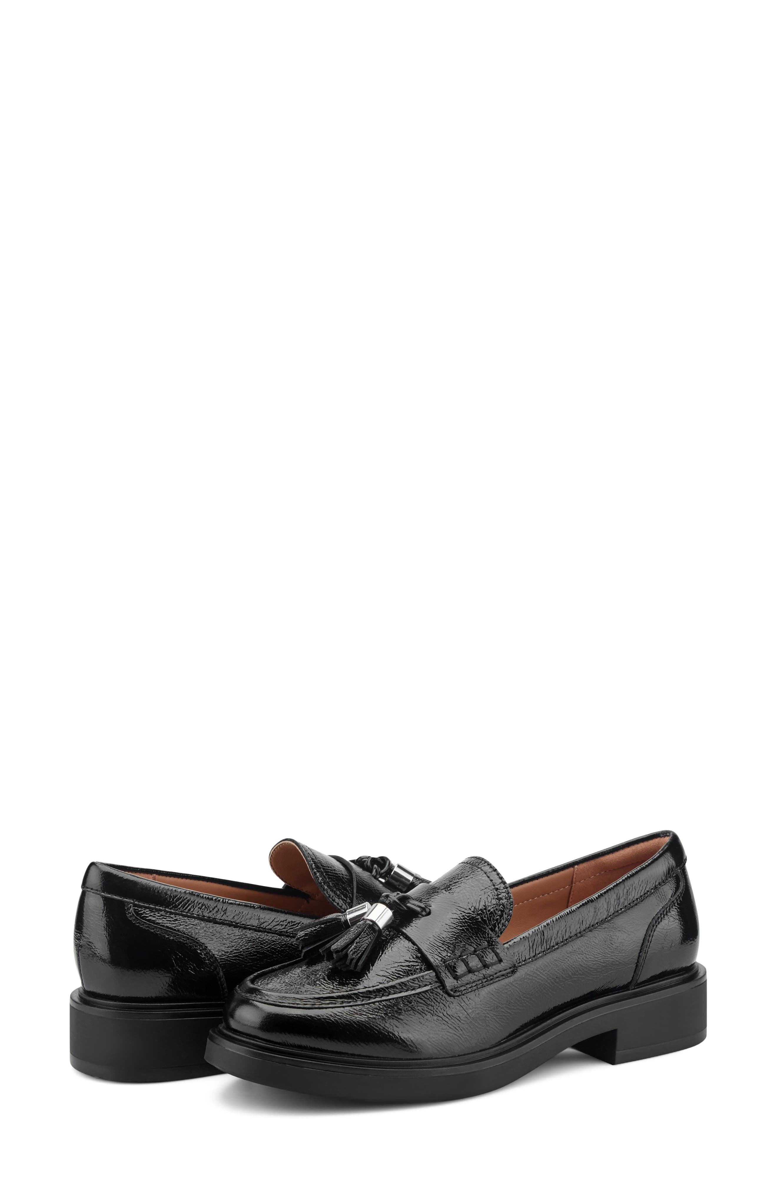 Janesa Leather Loafer, Alternate, color, BLACK LEATHER