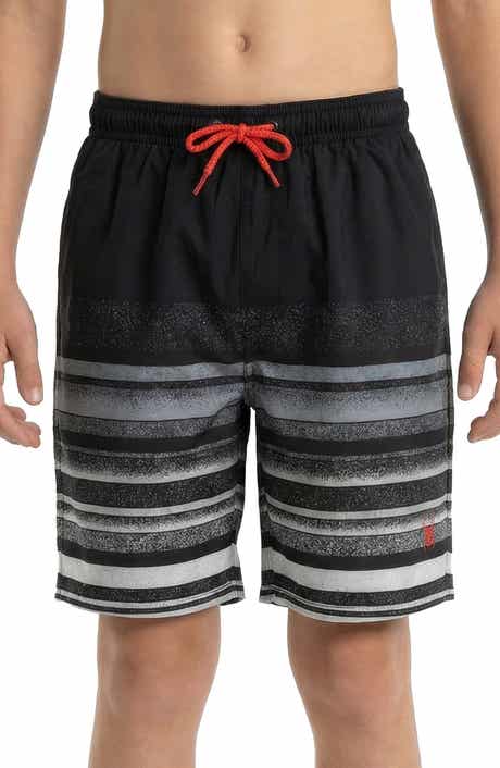 Spyder Kids' Stippled Stripe Volley Swim Trunks