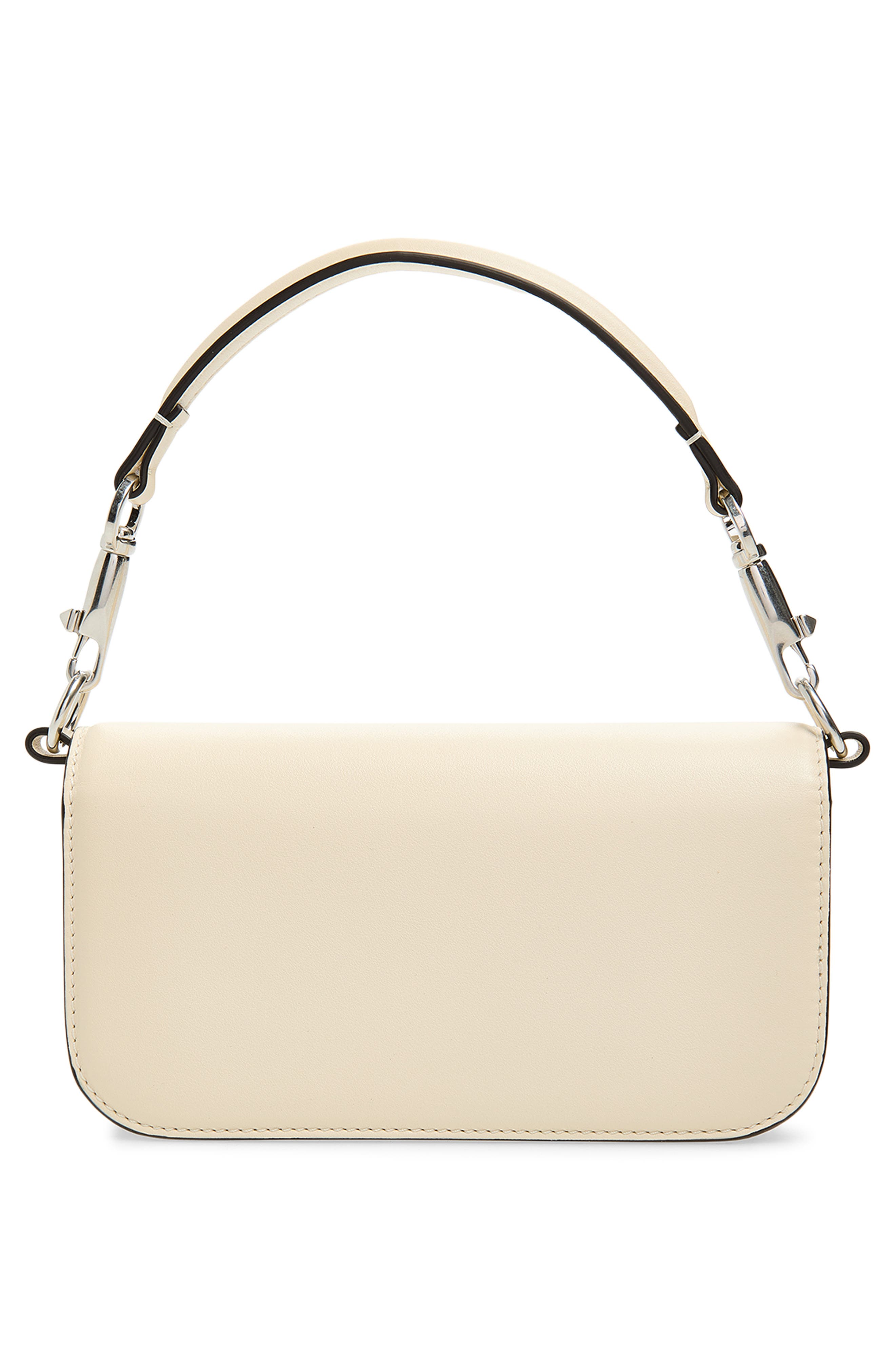 Small Locò Leather Shoulder Bag, Alternate, color, LIGHT IVORY