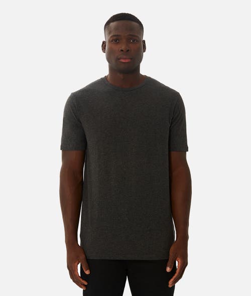 Industrie Australia The New Basic Crew Tee In Charcoal Marle