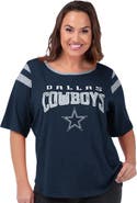 G-III 4HER BY CARL BANKS Women's G-III 4Her by Carl Banks Navy Dallas Cowboys Plus Size Linebacker T-Shirt
