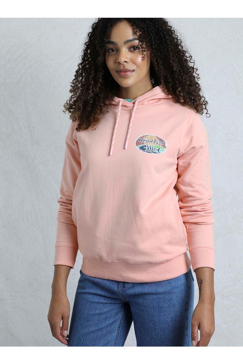 Back Print Popover Hoodie, Main, color, Dusty Rose