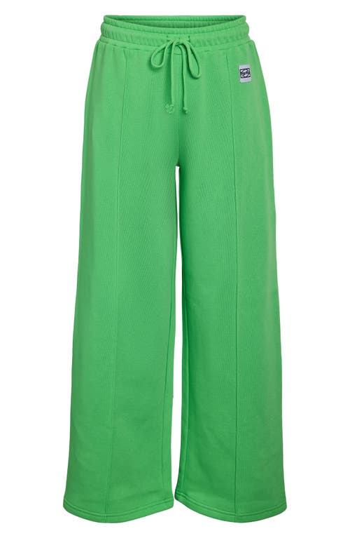 Noisy May Arya Wide Leg Sweatpants In Irish Green