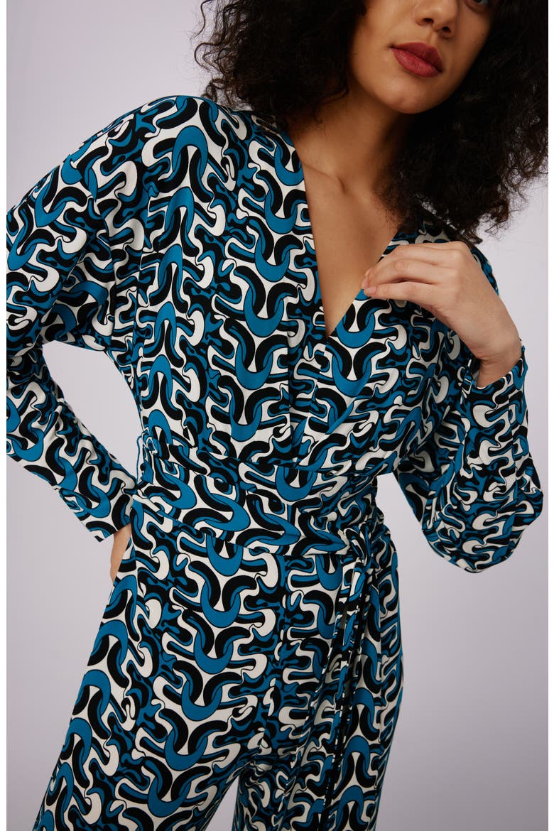 Marilou Abstract Print Long Sleeve Jumpsuit, Alternate, color, INTERLOCK
