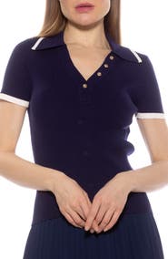 Alexia Admor Diara Knit Polo