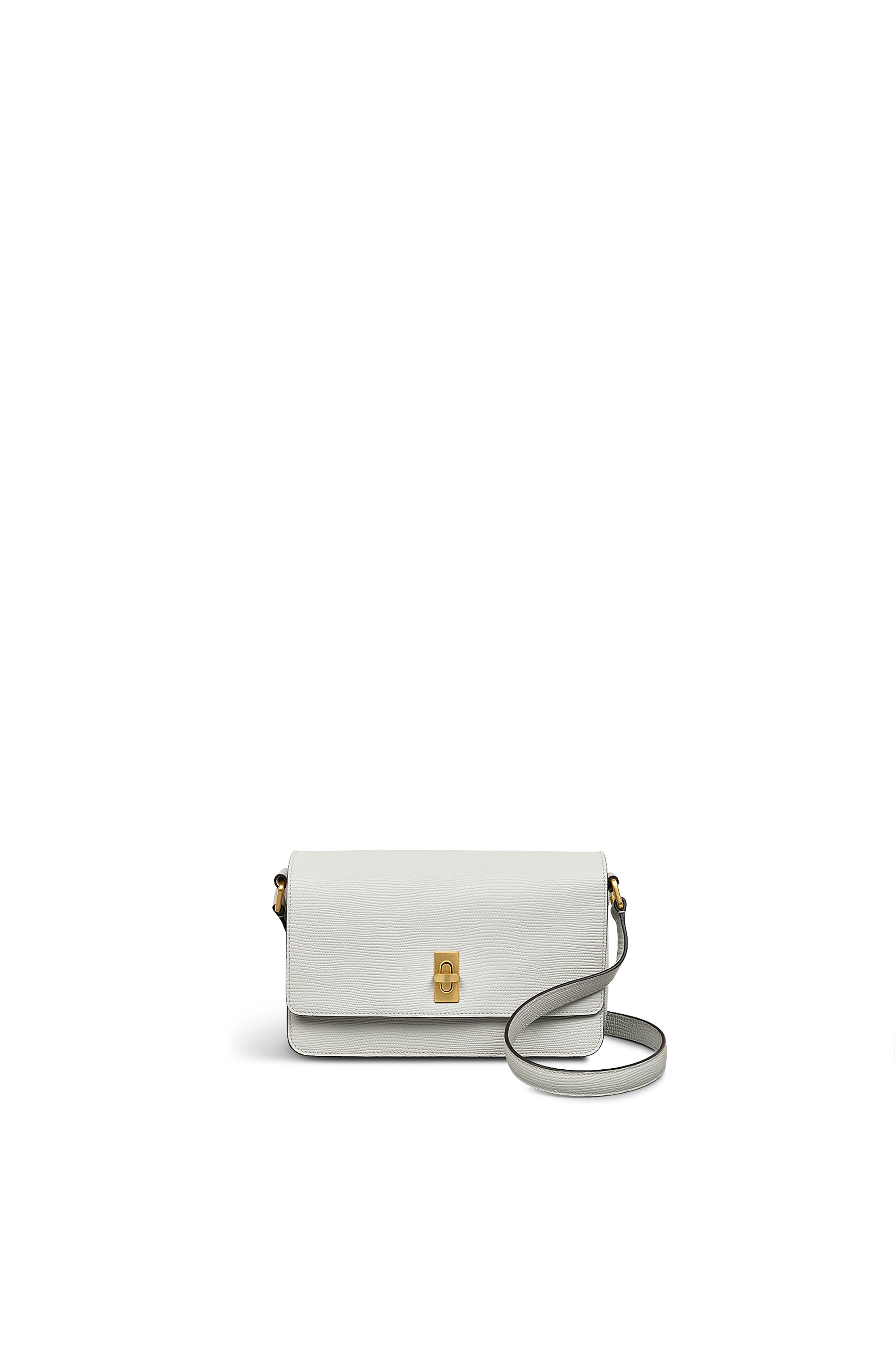Radley Threadneedle Street - Faux Liz Small Flapover Crossbody Bag, Main, color, Mist