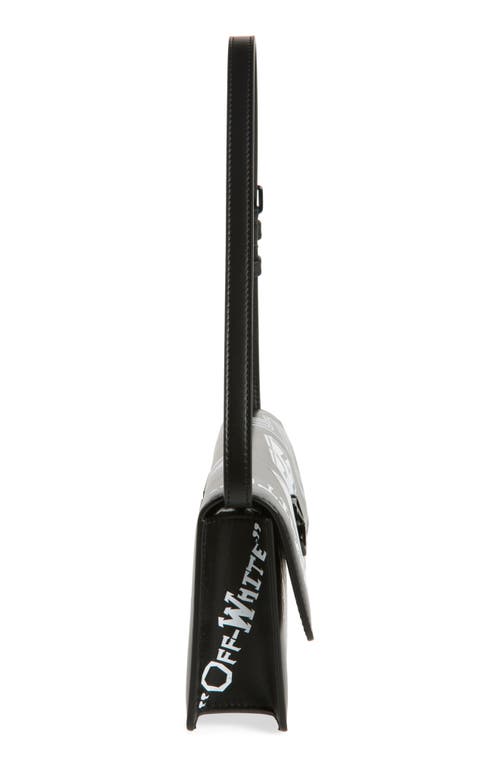Off-white Jitney 1.0 Leather Shoulder Bag In Black - White