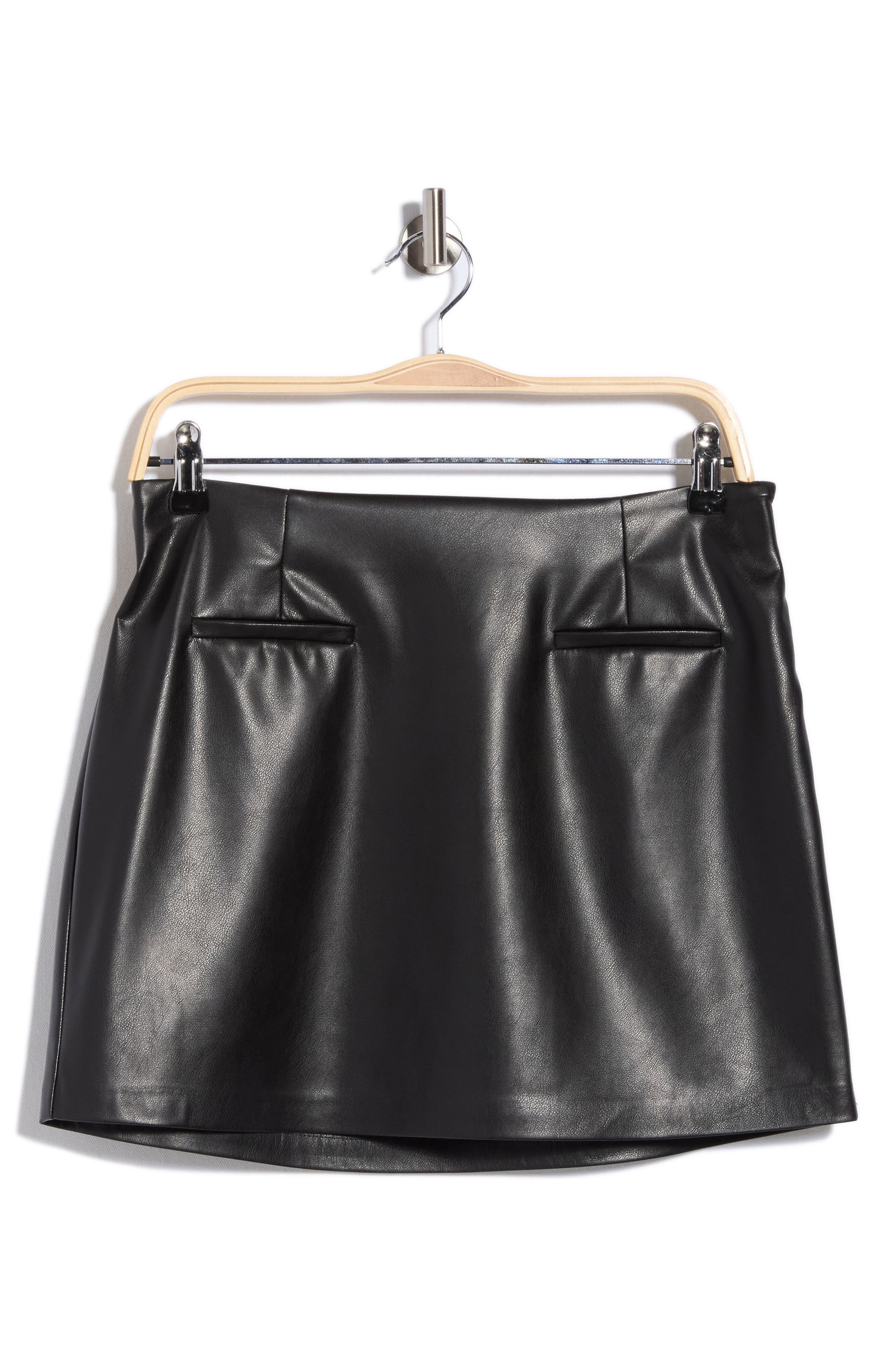 Faux Leather Miniskirt