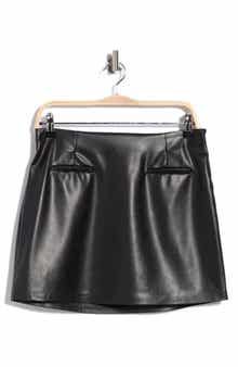 Faux Leather Miniskirt