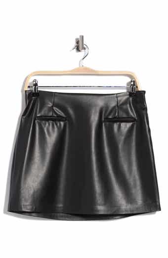 Faux Leather Miniskirt