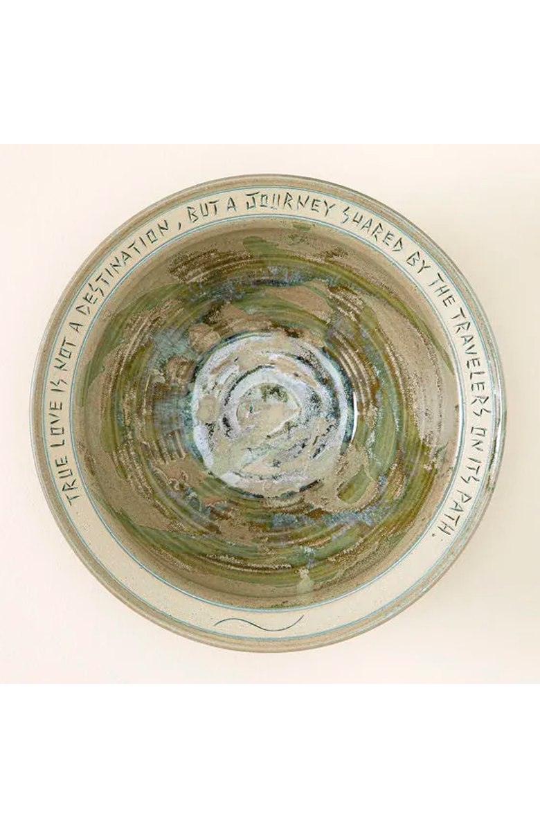 Uncommon Goods Journey of True Love Serving Bowl, Alternate, color, Light Grey