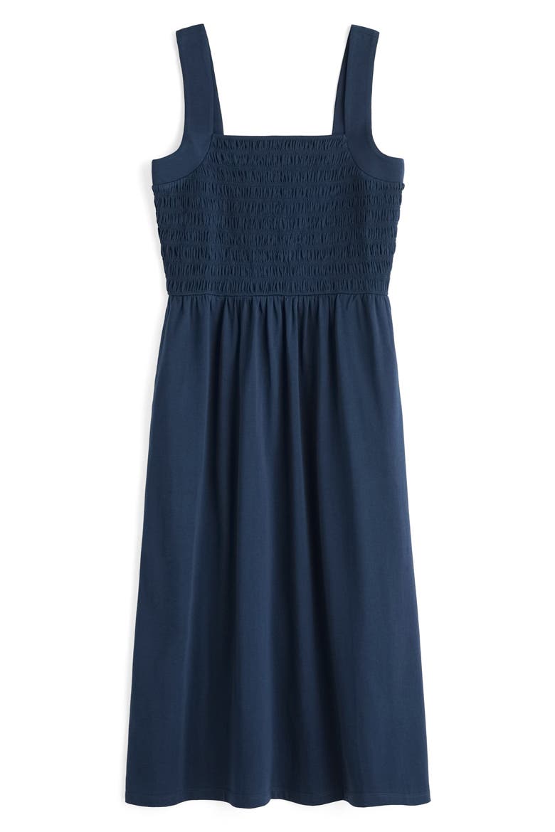 Summer Buoy Smocked Cotton Jersey Dress, Alternate, color, MARITIME