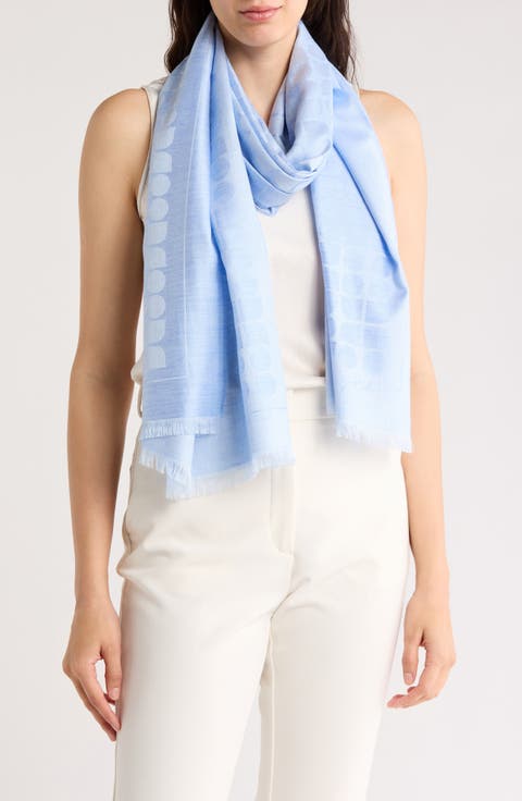 noelle jacquard oblong scarf