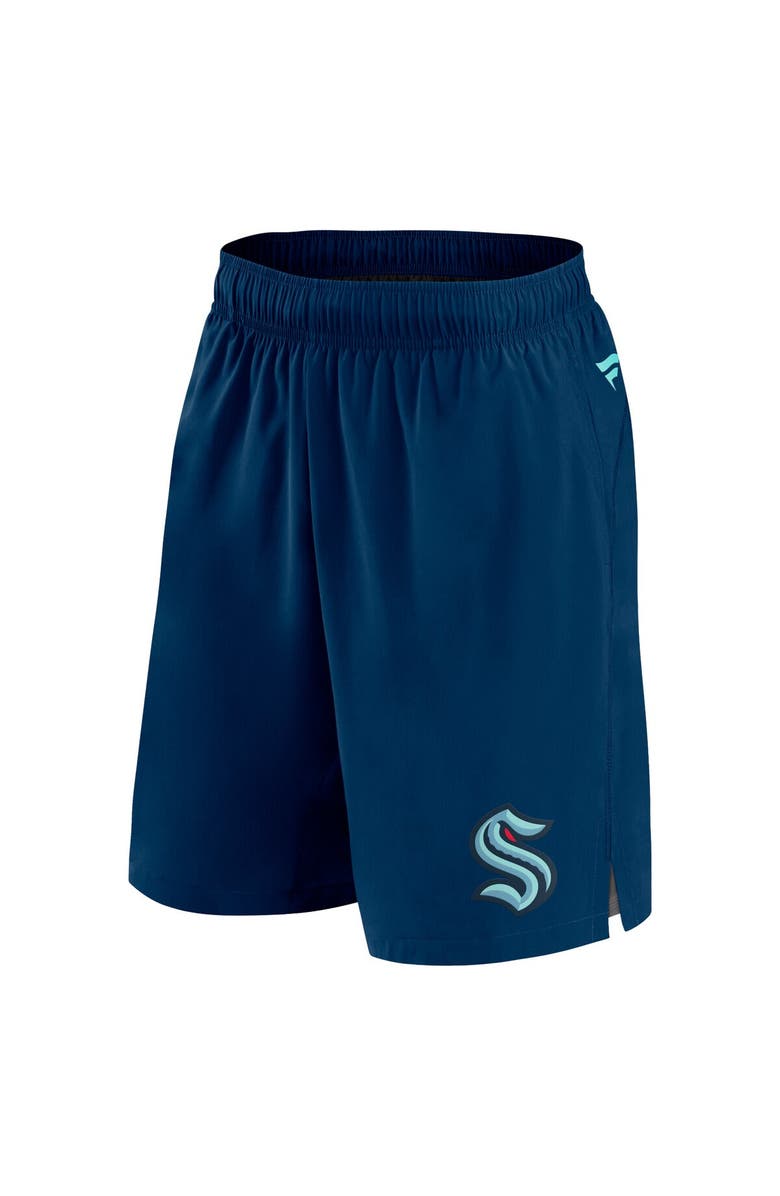 FANATICS Men's Fanatics Branded Deep Sea Blue Seattle Kraken Authentic Pro Tech Shorts, Alternate, color, Navy