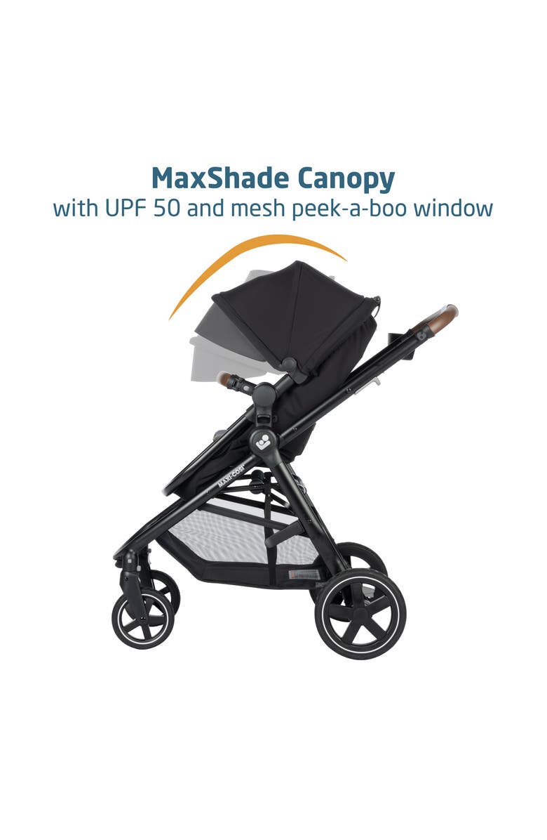 Maxi-Cosi<sup>®</sup> Zelia Luxe Stroller & Mico Luxe Infant Car Seat 5-in-1 Modular Travel System, Alternate, color, New Hope Black