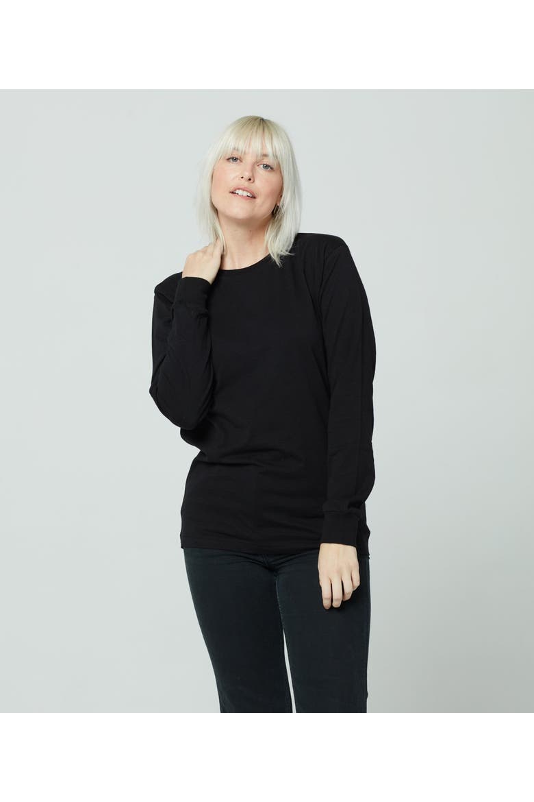 Unisex LS Tee, Main, color, Black