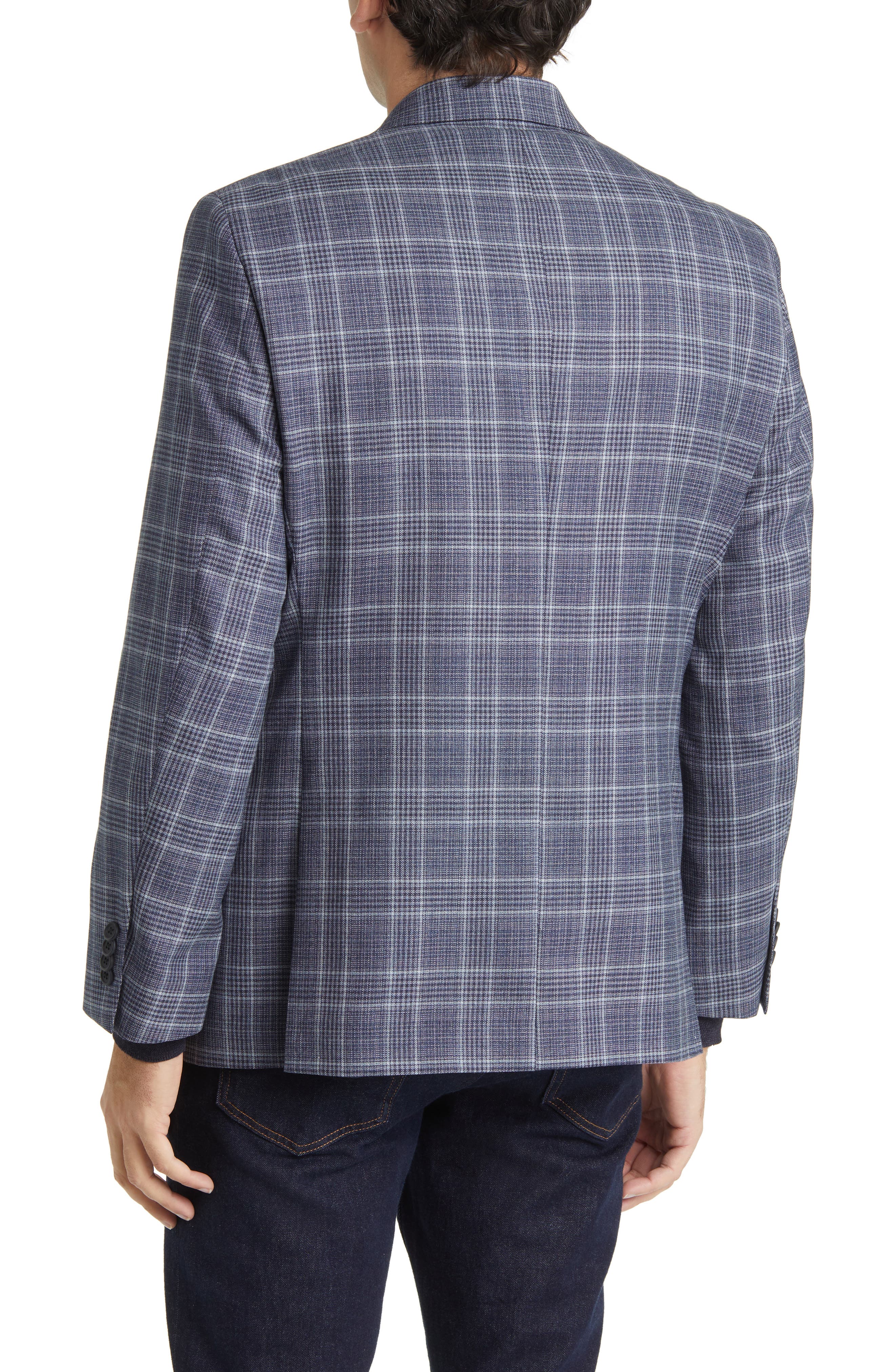 Plaid Wool Blazer - image 2