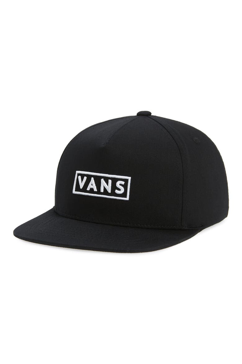 Kids' Box Logo Baseball Cap, Main, color, BLACK