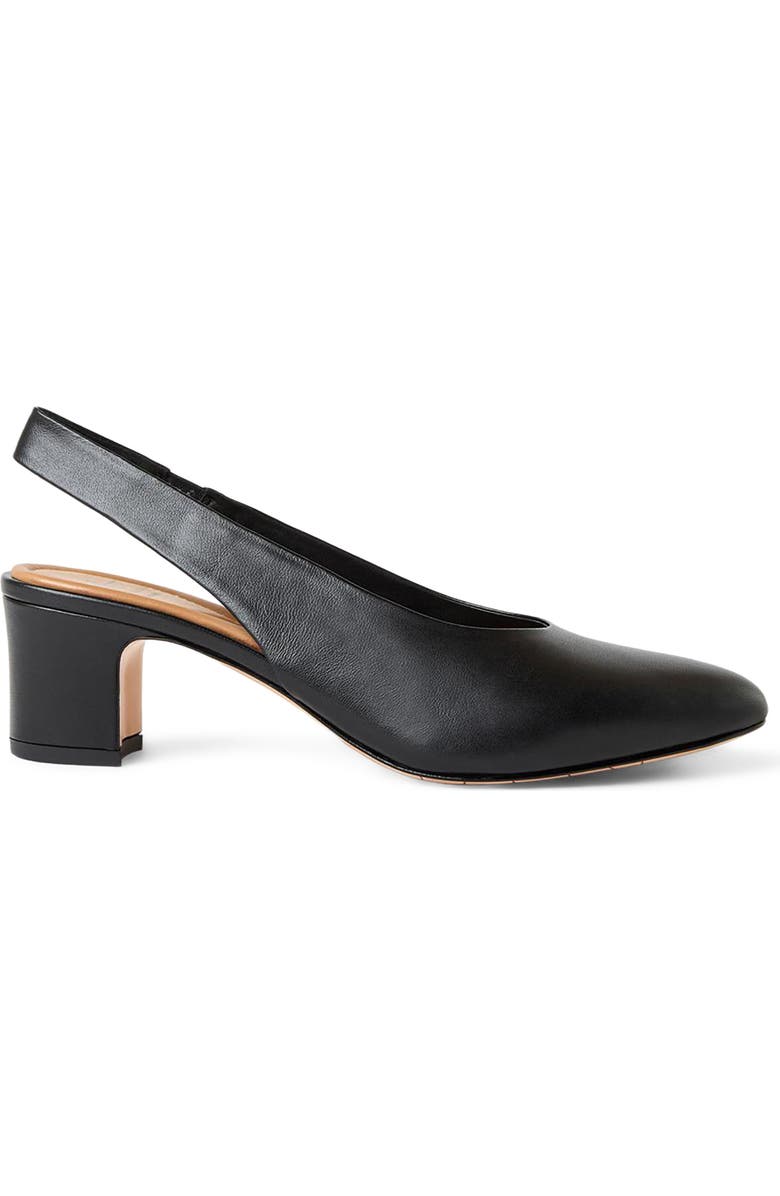 Aquatalia Trevi Slingback Pump, Alternate, color, Black Leather
