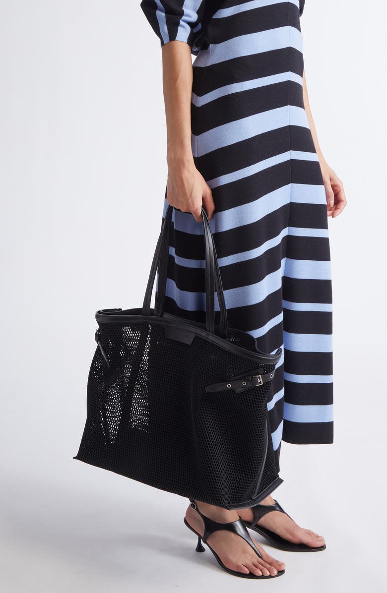 Proenza Schouler Days Caryall Mesh Tote, Alternate, color, Black