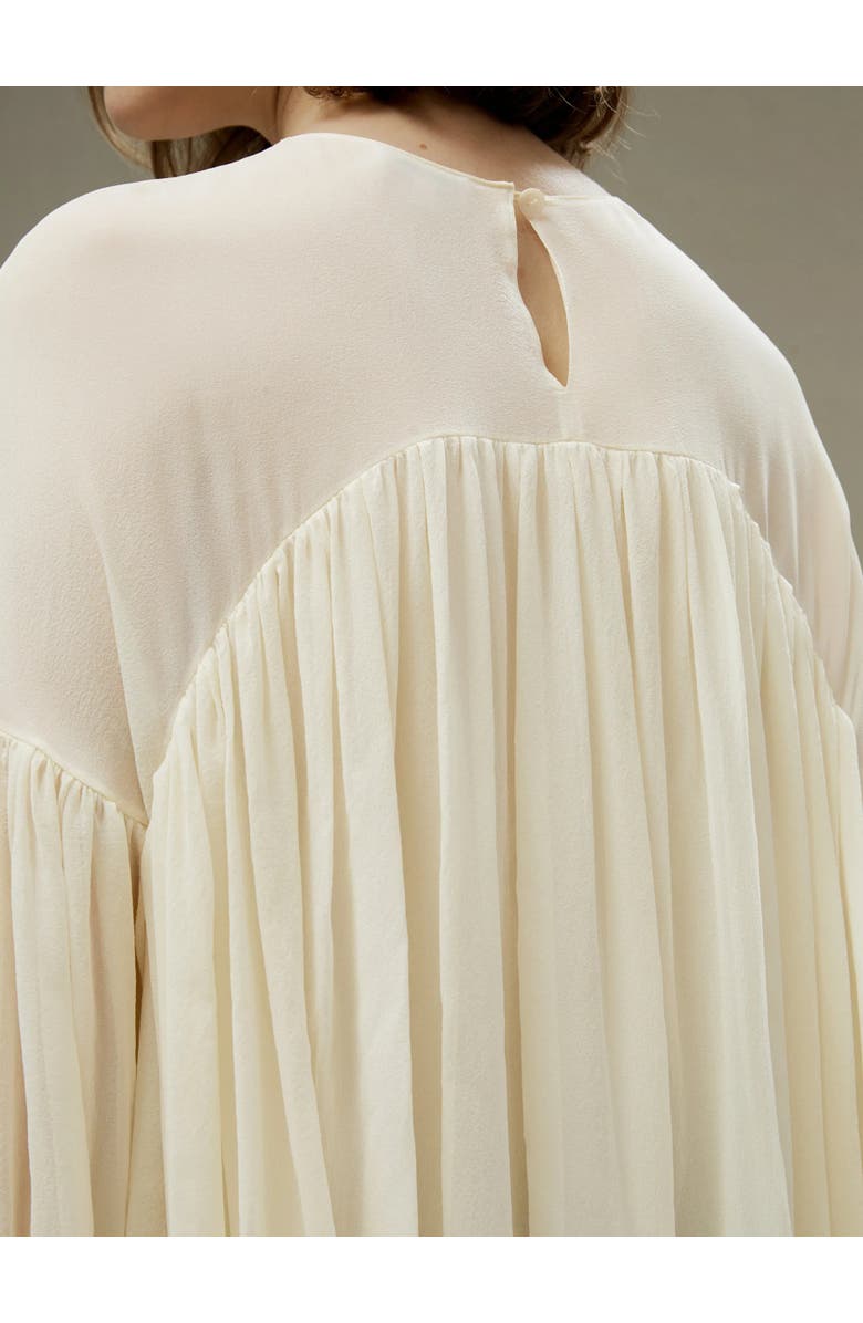 Lilysilk Sheer-shoulder Ruffle Shirt, Alternate, color, 