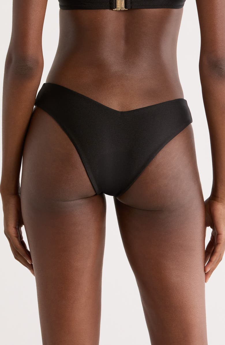 Kulani Kinis V-Cut Bikini Bottoms, Alternate, color, Twilight Black