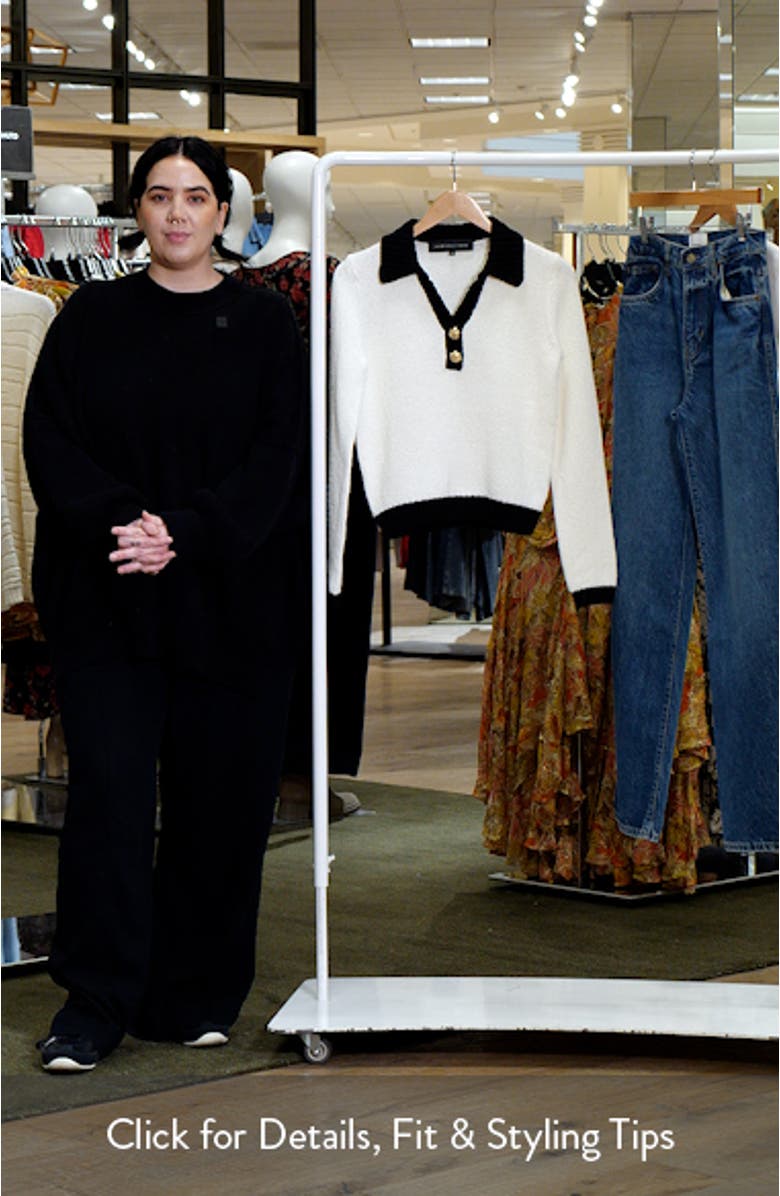 Contrast Detail Polo Sweater, sales video thumbnail